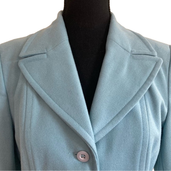 Femme de Carriere cool blue wool blazer. Size 34= XS - Picture 4 of 8